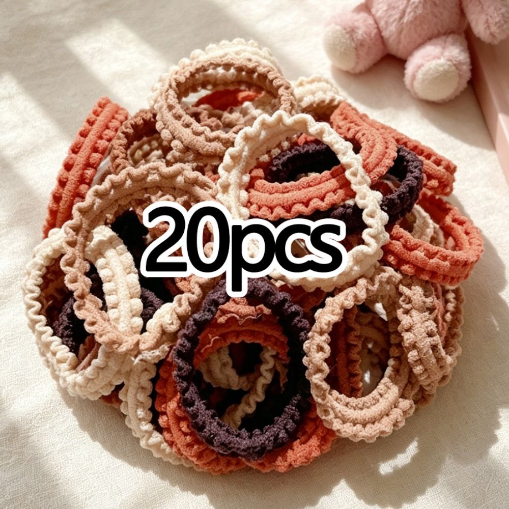 Tie Bar Clip - 130Pcs Mixed Neutral Brown Hair Ties