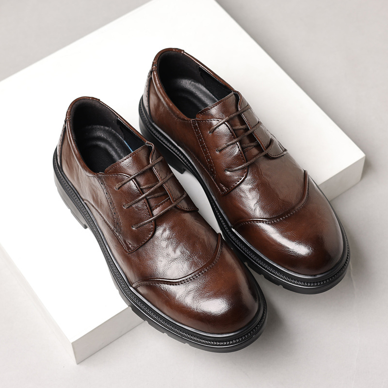 Men's leather shoes for casual - Men Formal Wear Dress 评论和价格