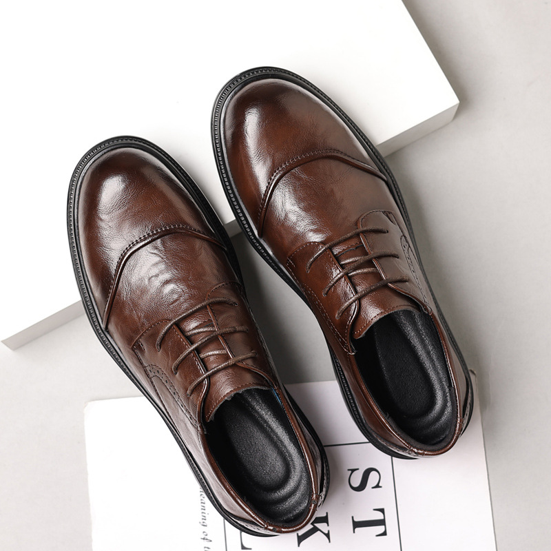 Men's leather shoes for casual - Men Formal Wear Dress 评论和价格