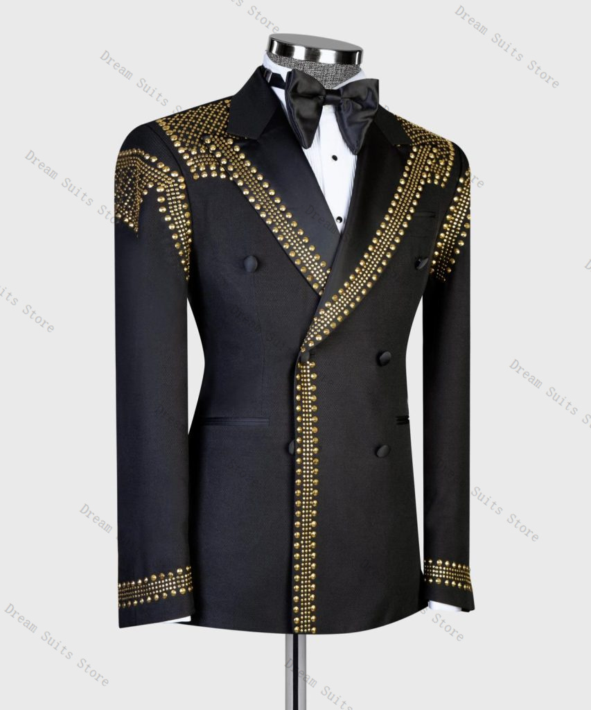 Men Suit Set 2 Piece Blazer+Pa - Men Formal Wear With Coat 评论和价格