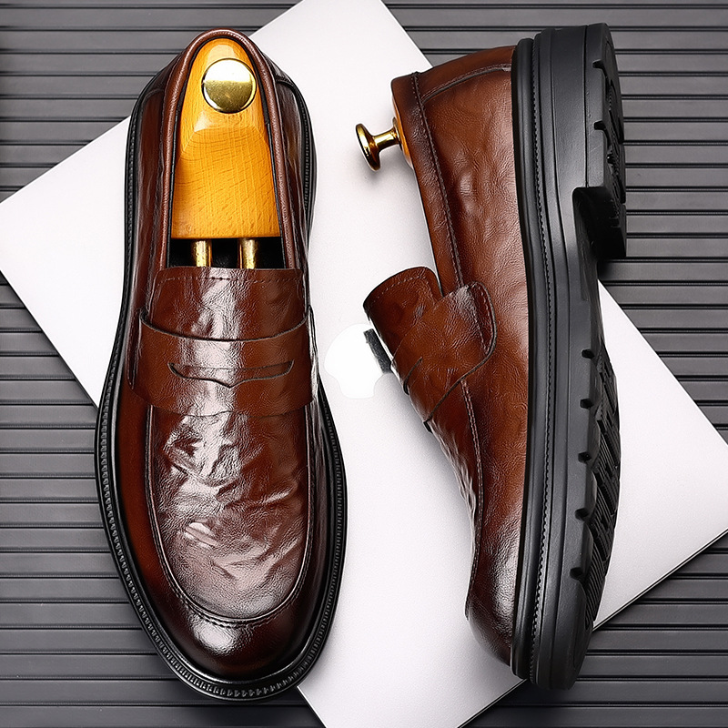 Men's leather shoes for casual - Men Formal Wear Dress 评论和价格