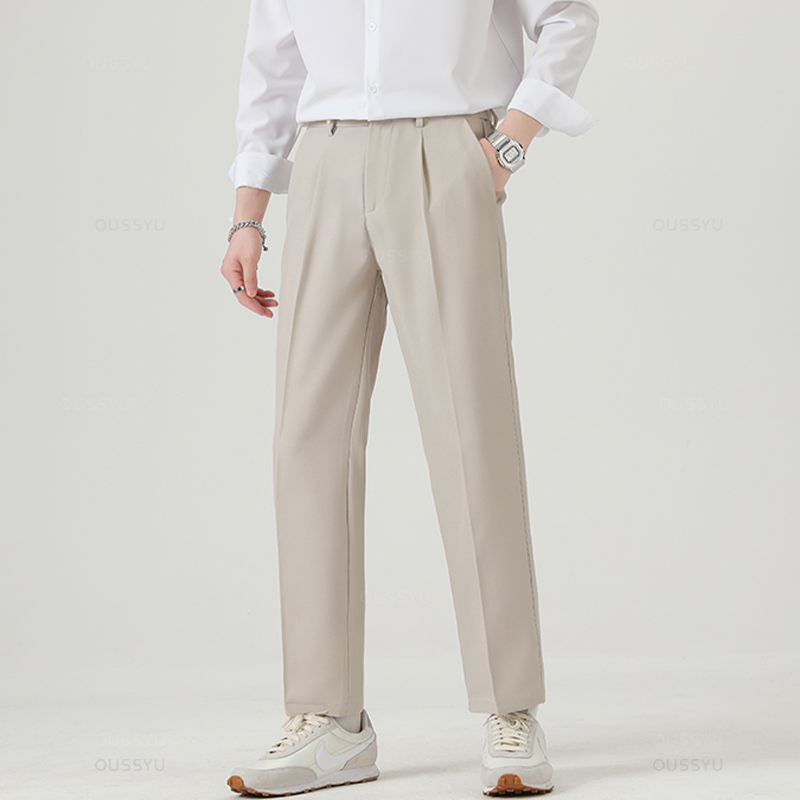 Brand Clothing Smooth Suit Pan - Young Men Formal Wear 评论和价格