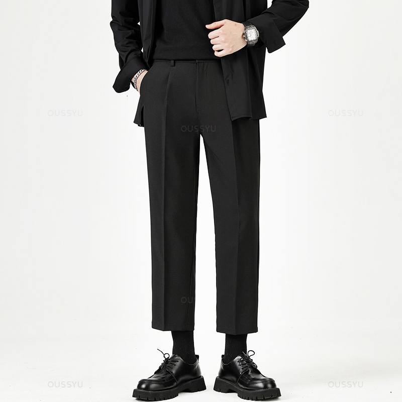 Brand Clothing Smooth Suit Pan - Young Men Formal Wear 评论和价格