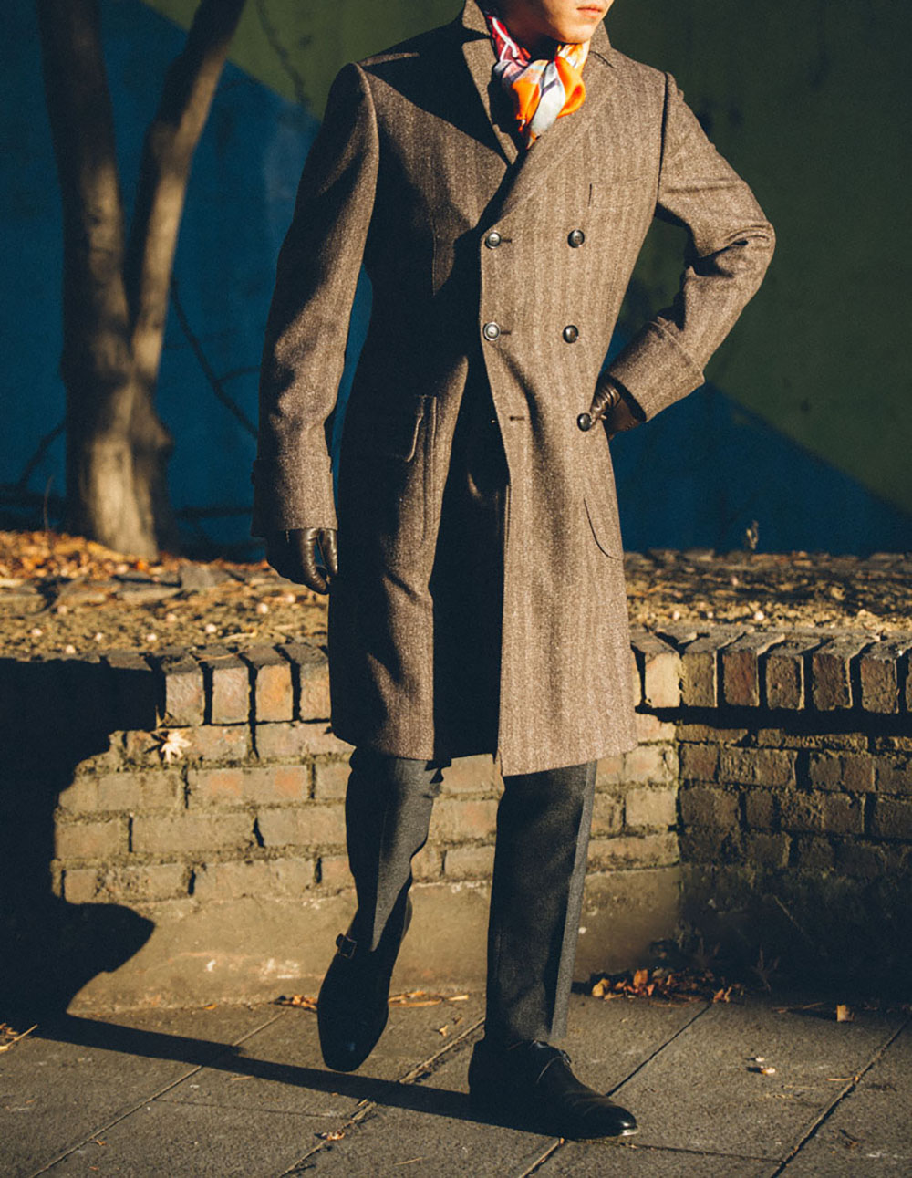 Vintage Wool Blend Herringbone - Men Formal Wear With Coat 评论和价格