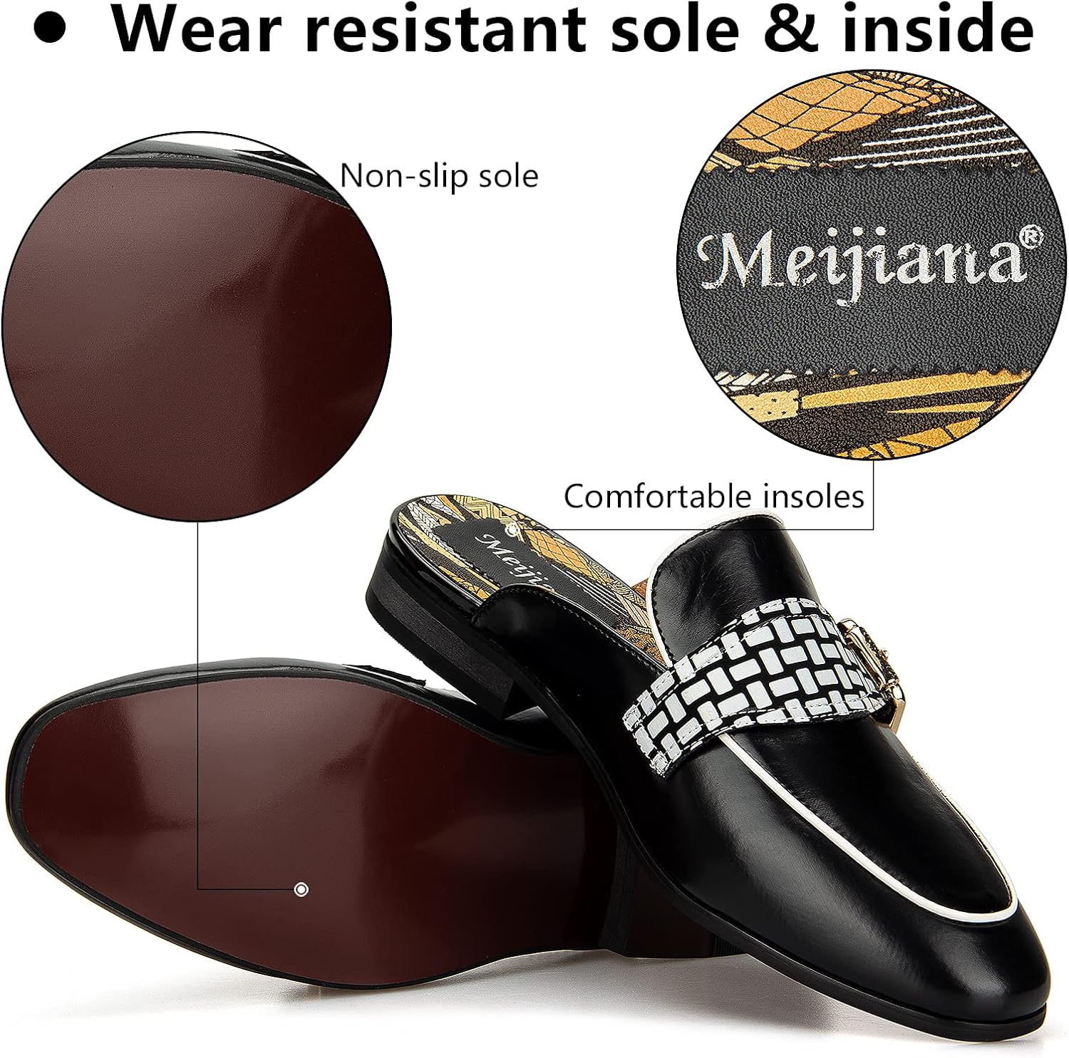 Meijiana Men's Slippers Slip-O - Men'S Formal Wear Slippers 评论和价格
