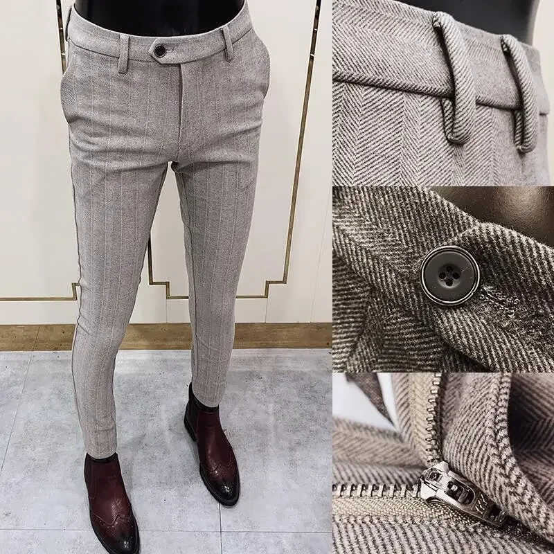 Autumn Winter Thickened Woolen - Men Formal Wear Dress 评论和价格