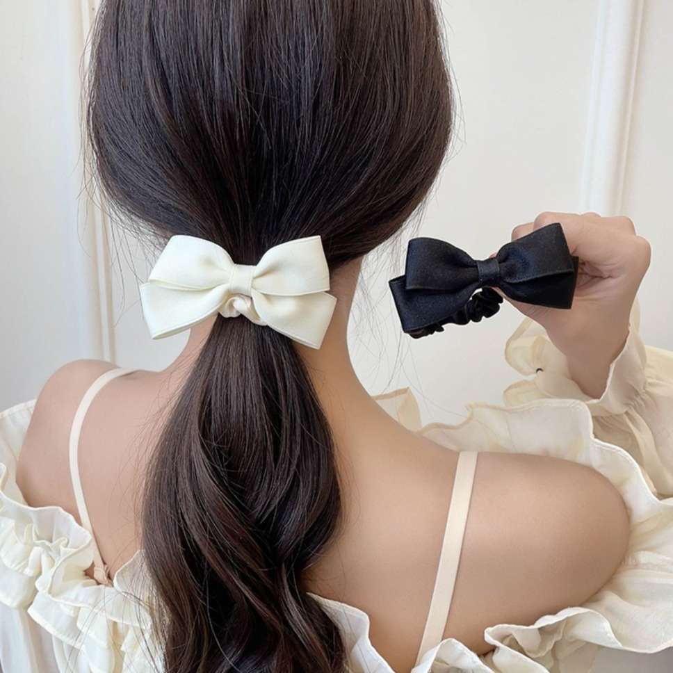 New Korean Bow Elastic Hair Ba - Tie Bar Clip 评论和价格