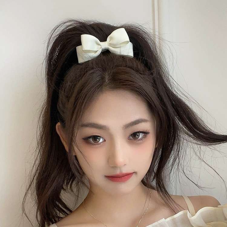 New Korean Bow Elastic Hair Ba - Tie Bar Clip 评论和价格