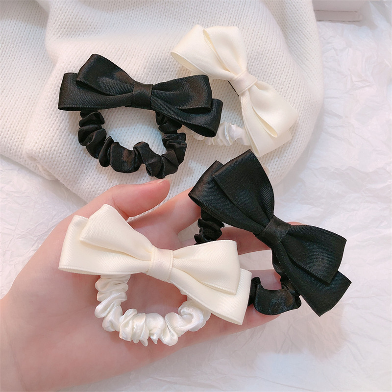 New Korean Bow Elastic Hair Ba - Tie Bar Clip 评论和价格