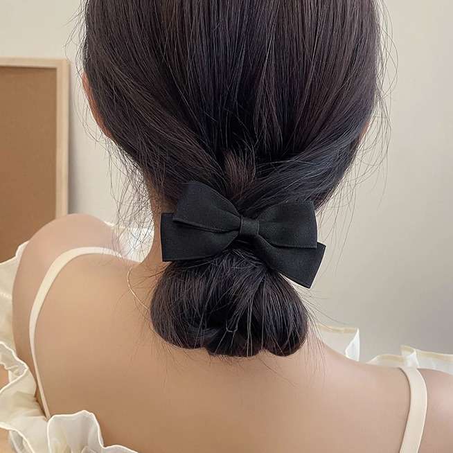 New Korean Bow Elastic Hair Ba - Tie Bar Clip 评论和价格