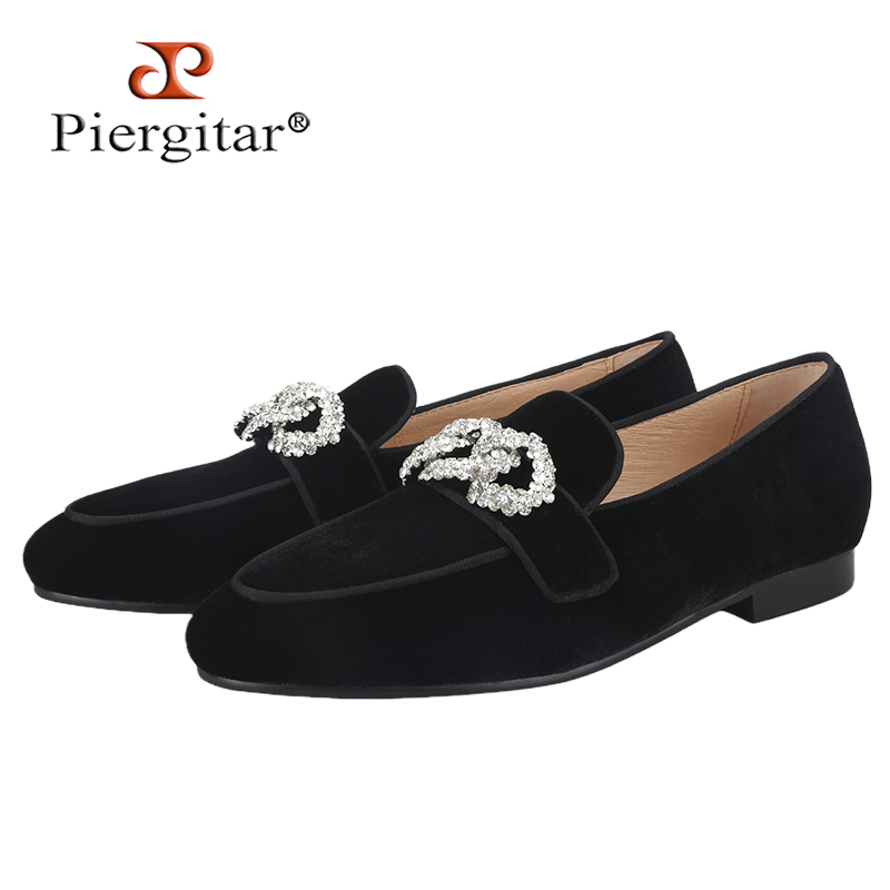 Piergitar 2025 Black Velvet Me - Men'S Formal Wear Slippers 评论和价格