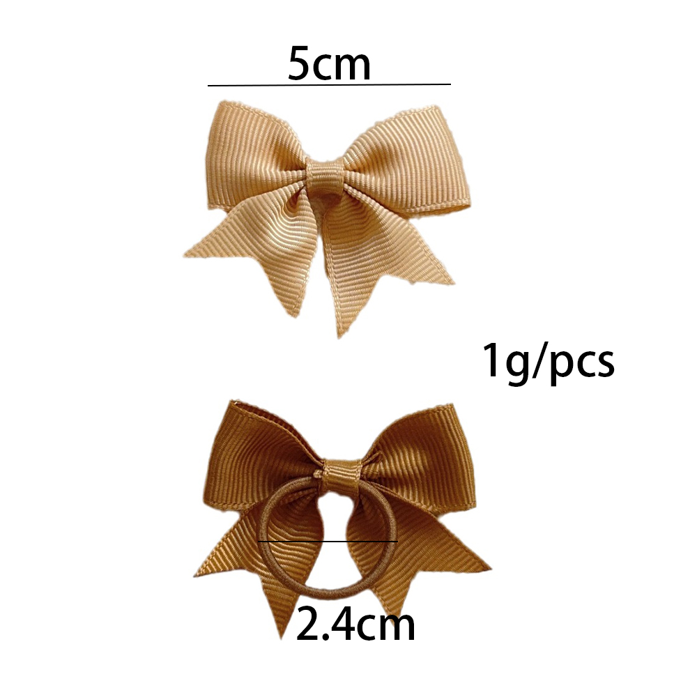 10Pcs 3 Styles Bows Elastic Ha - Tie Bar Clip 评论和价格