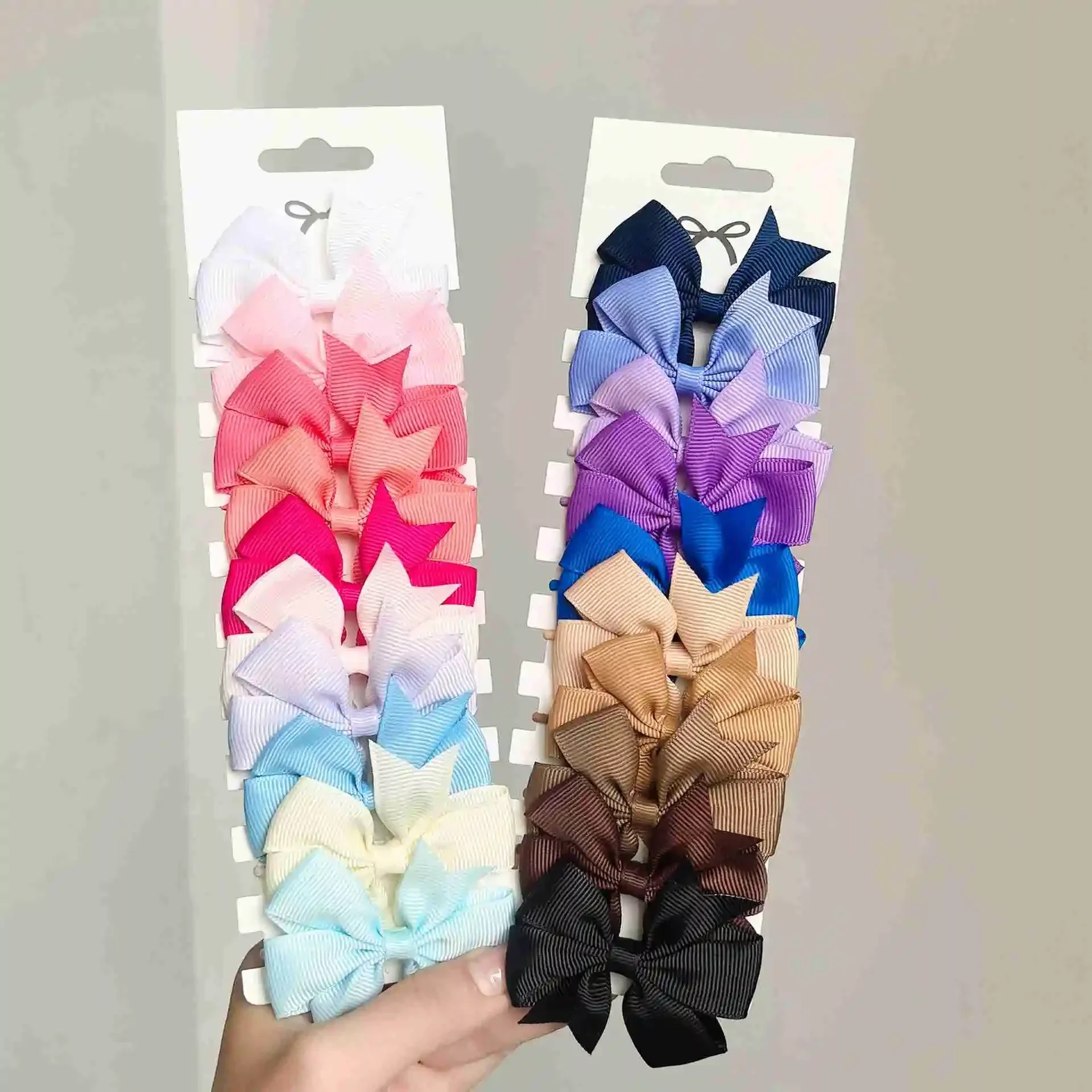 10Pcs 3 Styles Bows Elastic Ha - Tie Bar Clip 评论和价格