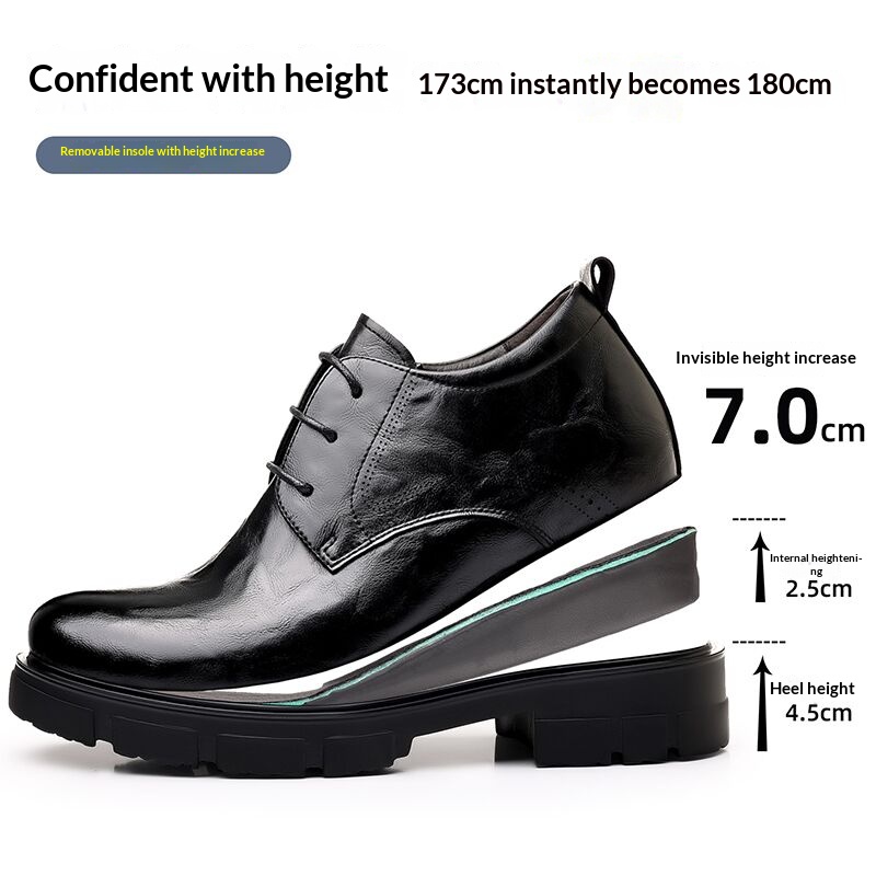 Men 7CM Elevator Business Shoe - Men'S Formal Wear Slippers 评论和价格