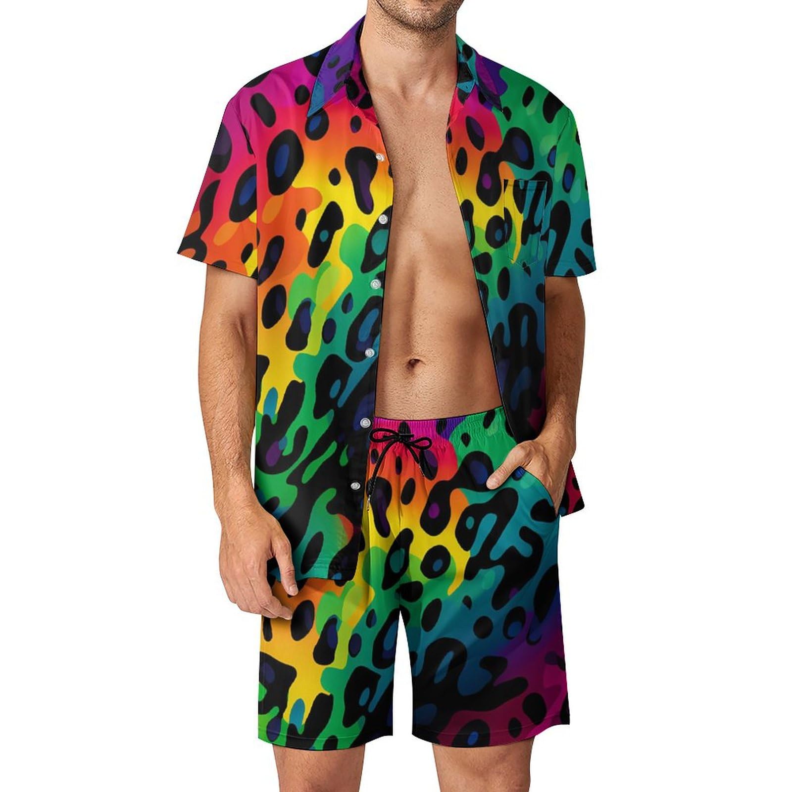 Summer Irregular Geometric 3D  - Men'S Formal Beach Wear 评论和价格