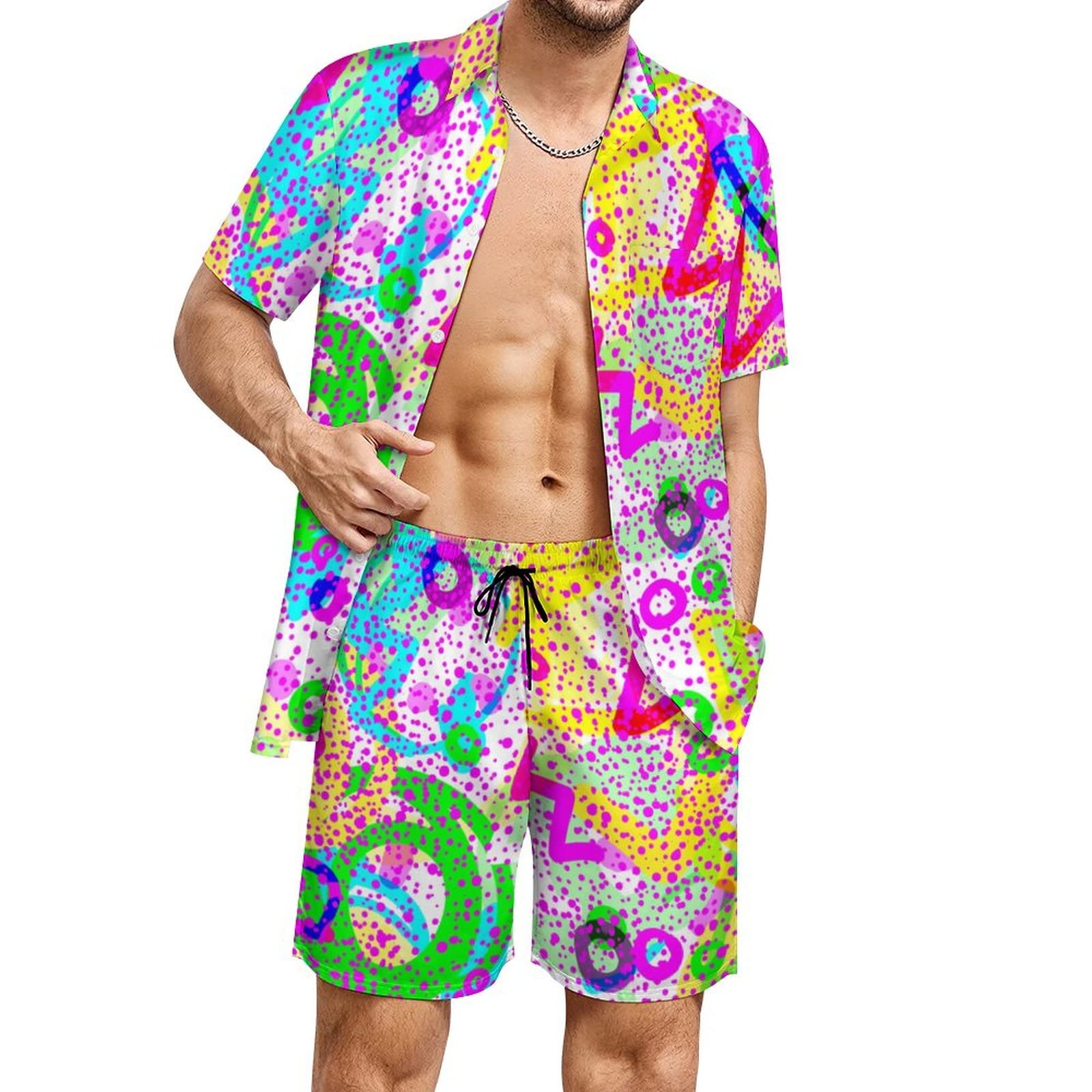 Summer Irregular Geometric 3D  - Men'S Formal Beach Wear 评论和价格