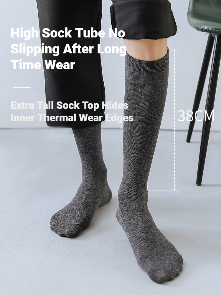1 Pair Men Solid Knee High Bus - Men Formal Wear Dress 评论和价格