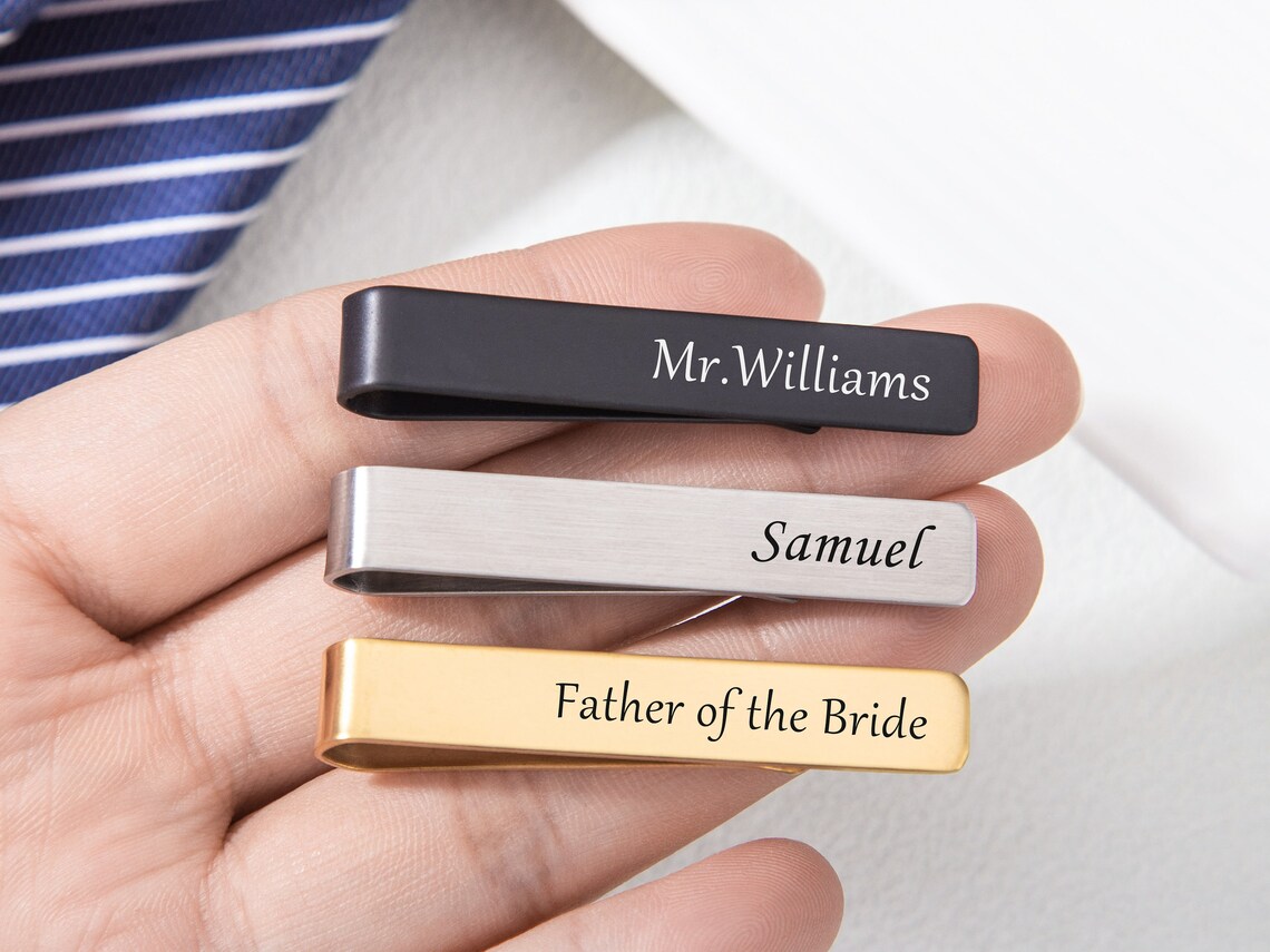 Personalized Custom Name Tie C - Tie Bar Clip 评论和价格