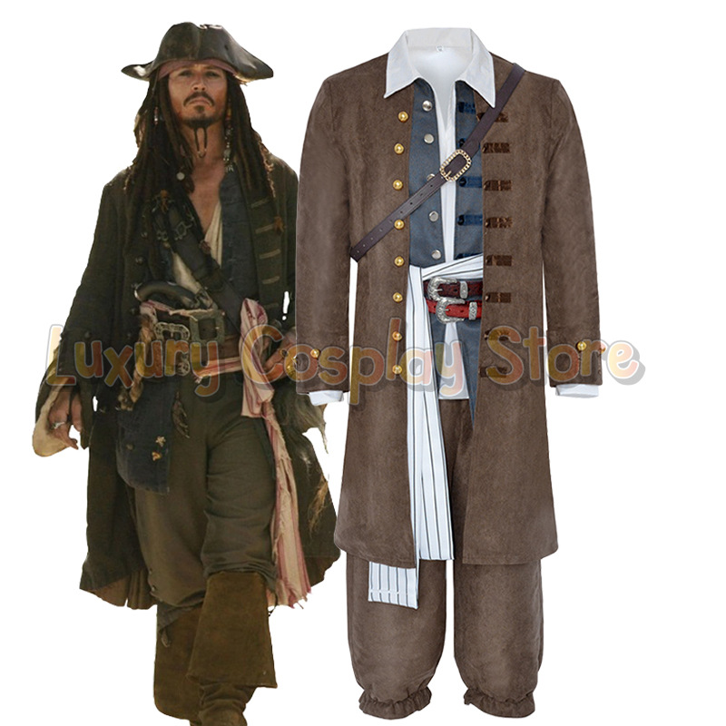 Pirates Captain Jack Sparrow C - Men Formal Wear Set 评论和价格