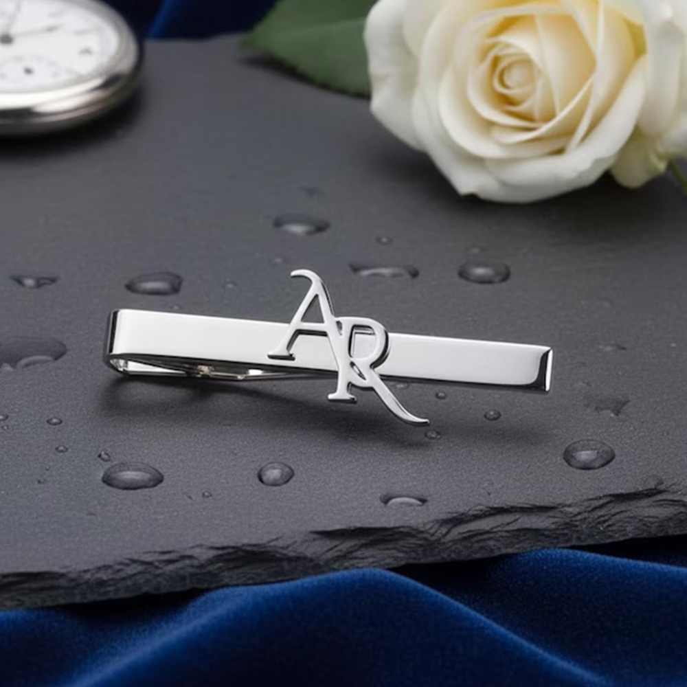 Customized Initial Stainless S - Tie Bar Clip 评论和价格
