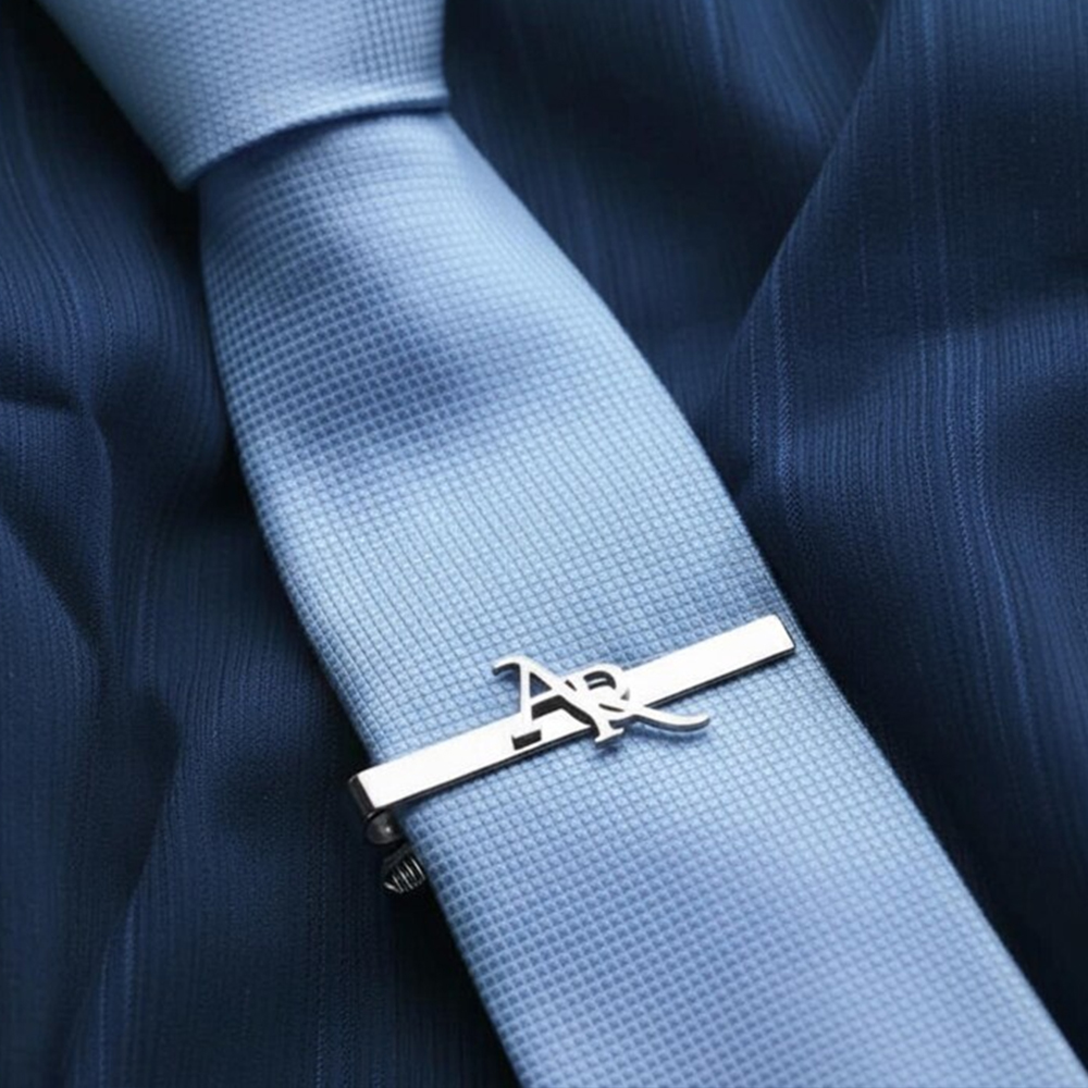Customized Initial Stainless S - Tie Bar Clip 评论和价格
