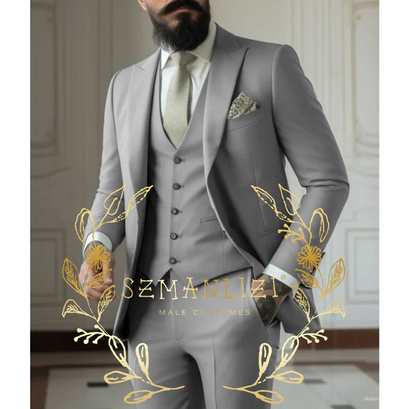 Light green Suits Men Suits 3  - Men Formal Wear Dress 评论和价格