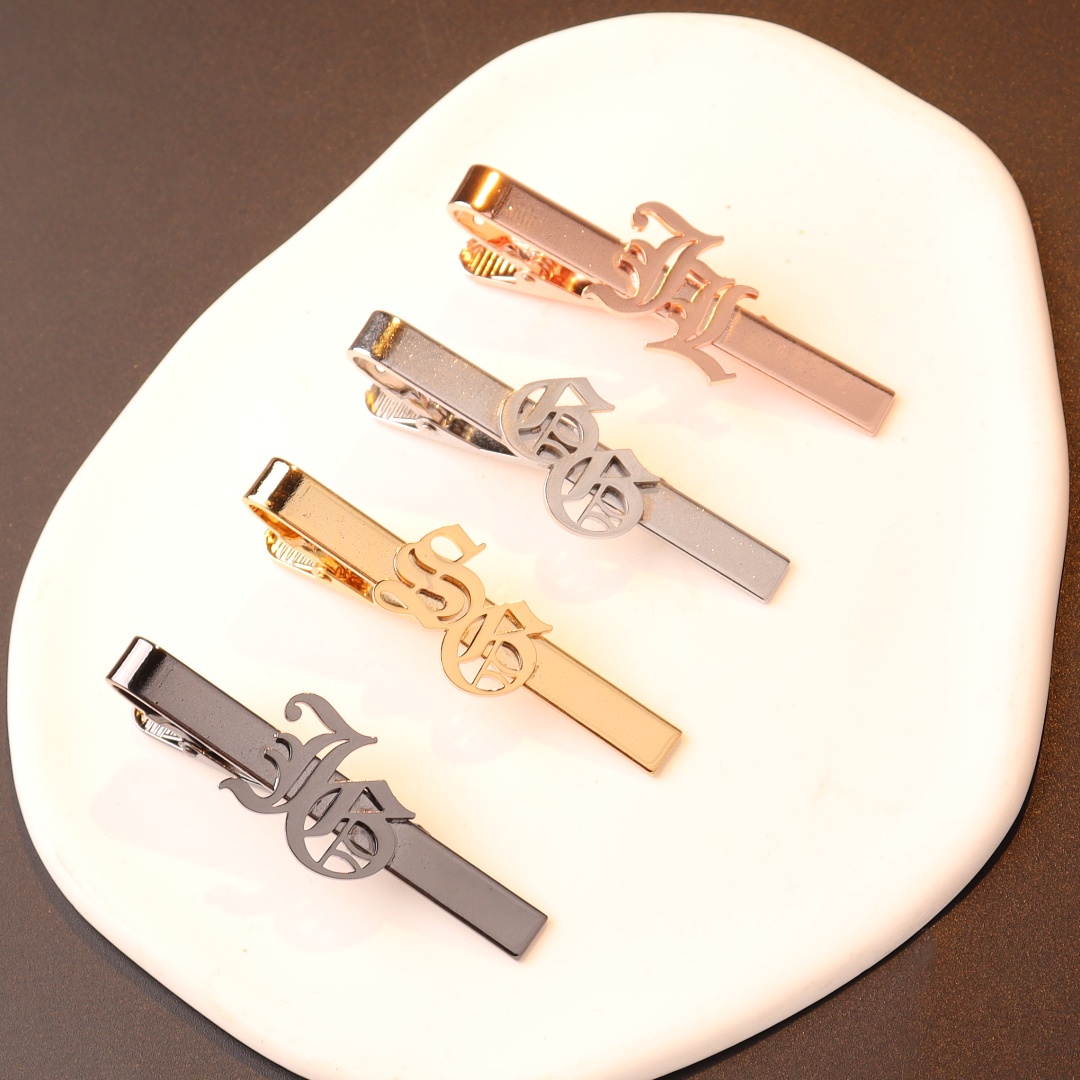 Custom Name Initials Tie Clip  - Tie Bar Clip 评论和价格