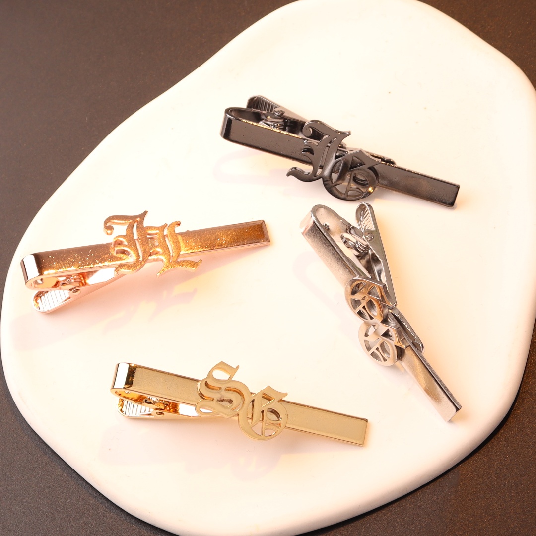 Custom Name Initials Tie Clip  - Tie Bar Clip 评论和价格