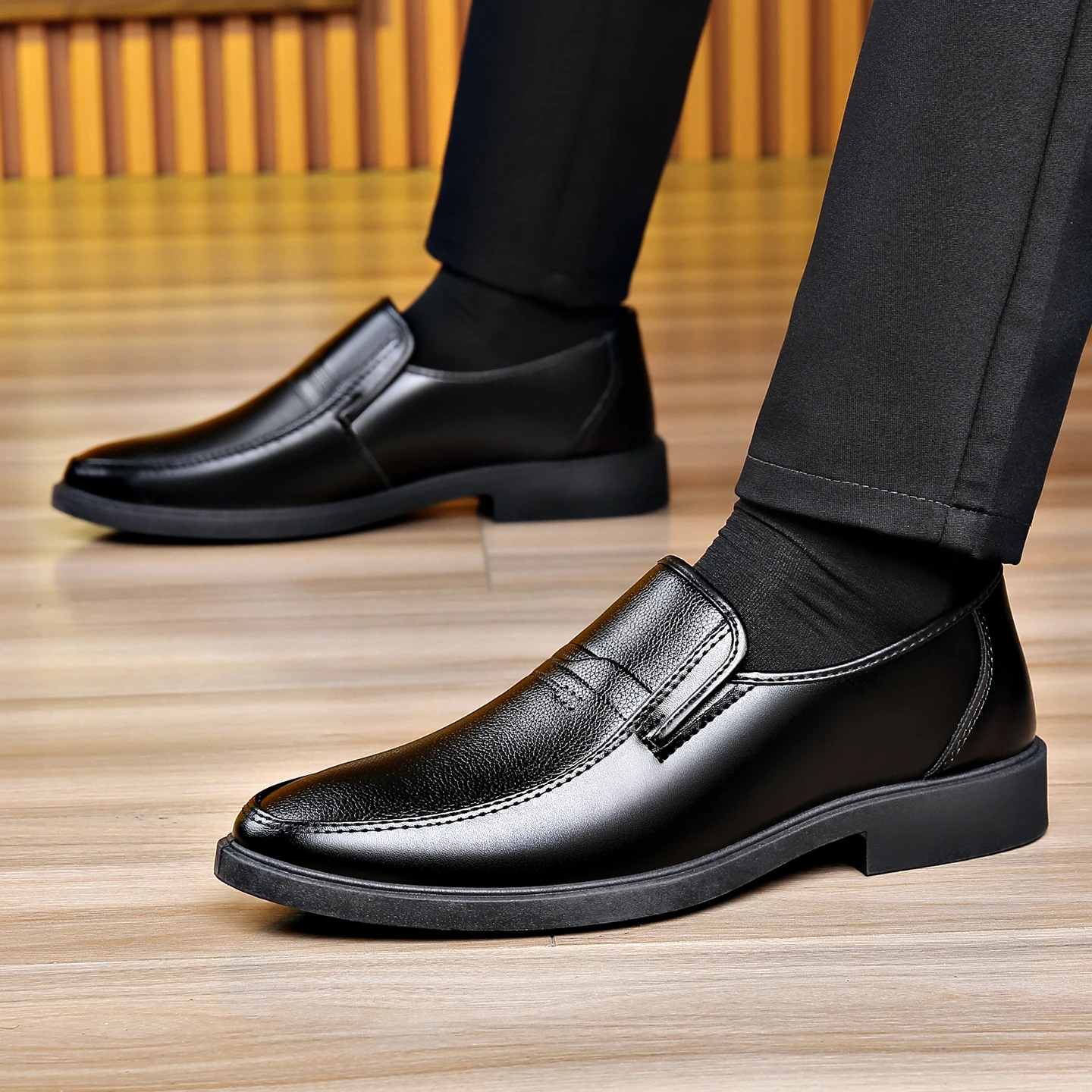 Men's Slip‑on Business Leather - Men Formal Wear Dress 评论和价格