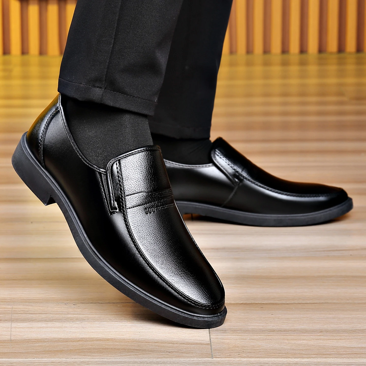 Men's Slip‑on Business Leather - Men Formal Wear Dress 评论和价格