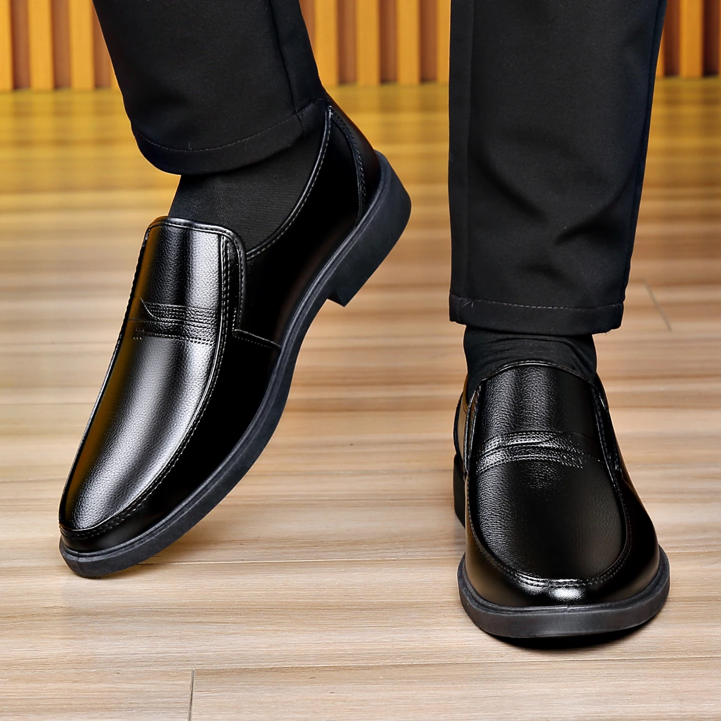 Men's Slip‑on Business Leather - Men Formal Wear Dress 评论和价格