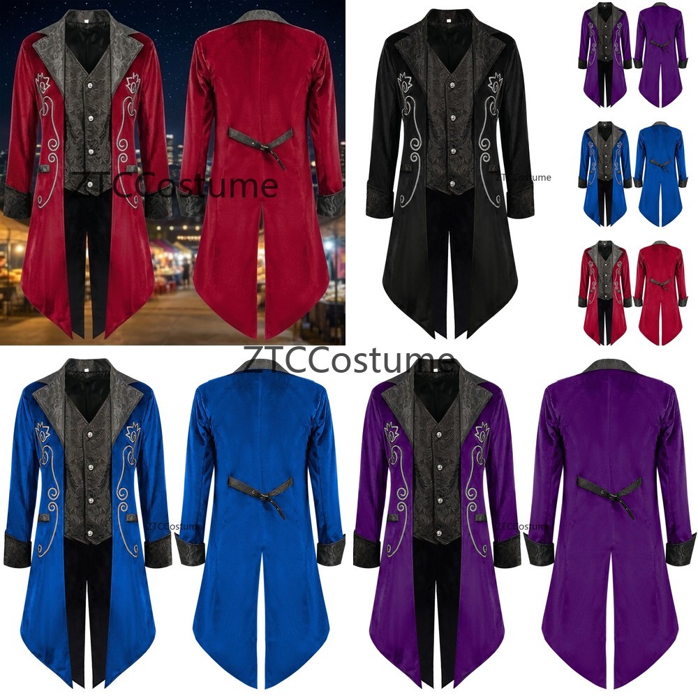 Steampunk Victorian Tailcoat M - Men'S Medieval Formal Wear 评论和价格