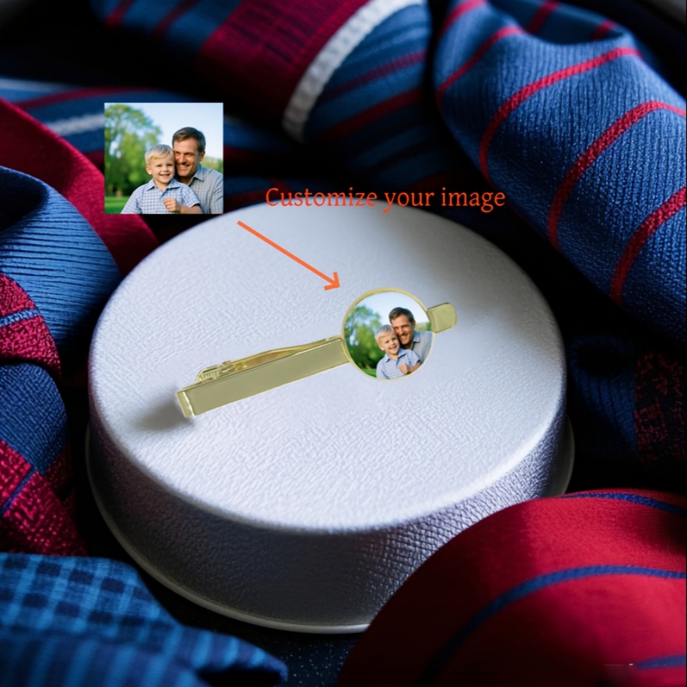Custom Photo Engraved Text Tie - Tie Bar Clip 评论和价格
