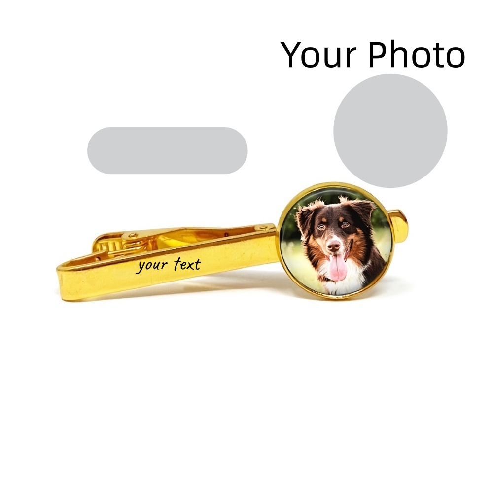 Custom Photo Engraved Text Tie - Tie Bar Clip 评论和价格